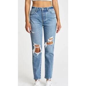 Eunina Tobi Super High-Rise Mom Jean Ankle - Hot Rod